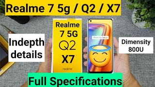 Realme 7 5g Q2 X7 full specifications review [upl. by Newhall]