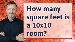 How many square feet is a 10x10 room [upl. by Ettessil]