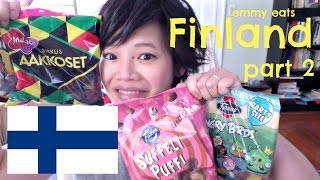 Emmy Eats Finland Part 2  more Finnish sweets [upl. by Lauhsoj]