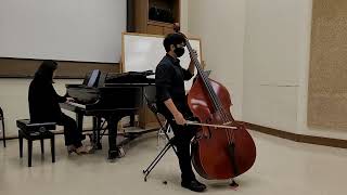 2023 State Solo amp Ensemble Koussevitzky Double Bass Concerto Op 3 [upl. by Nivrad]