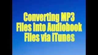 Converting MP3s to Audiobook Files in iTunes  Rod Machado Products [upl. by Brenden]