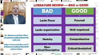 Literature Review Bad Vs Good [upl. by Ennaeirrac]