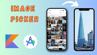 image picker in android studio Kotlin  How to pick image from gallery in android studio Kotlin [upl. by Heymann]