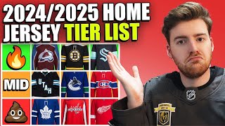 Ranking Every NHL Home Jersey On A Tier List [upl. by Czarra]