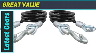 CURT 80176 44Inch VinylCoated Trailer Safety Cables The Ultimate Towing Companion [upl. by Asir]