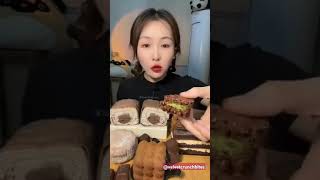 Fast Cake Eating Challenge😝 chocolate cake eating kwai Mukbang youtubeshorts asmrsounds btsarmy [upl. by Sajovich282]