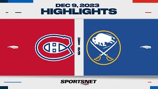 NHL Highlights  Canadiens vs Sabres  December 9 2023 [upl. by Berke]