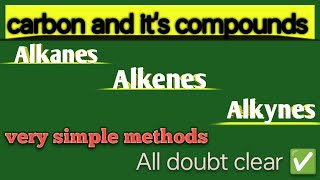 Carbon and its Compounds  Science  saturated and unsaturated compounds  part 1 [upl. by Ahsitra392]