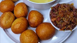 Beignets et Haricots frits 🇨🇲  Puff puff and beans cameroun beignets puff africanfood [upl. by Bindman154]