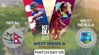 Nepal Vs West Indies A  Tour of Nepal  Kantipur Max HD LIVE  Match 05  04 May 2024 [upl. by Atnwahs]