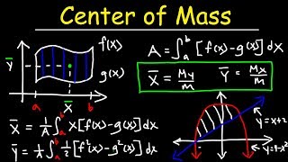 Center of Mass amp Centroid Problems  Calculus [upl. by Nnaeiluj917]