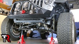 Jeep High Steer Linkage Install – Steer Smarts Yeti XD [upl. by Hoffarth]