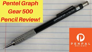 Pentel Graph Gear 500 Mechanical Pencil Review [upl. by Yrrok]