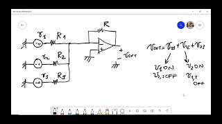 Sumador ponderado con amplificadores operacionales [upl. by Haneehs]