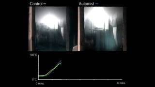 Early fire testing Automist fire safety device [upl. by Naeerb]