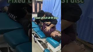 Fixed L4L5 L5S1 disc spinechiropractic physiotherapy discpain painreliefcenter [upl. by Acirea]