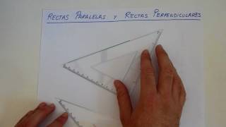 Aprendo  Trazar rectas paralelas y perpendiculares  Dibujo [upl. by Ed655]