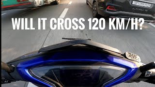 Yamaha Aerox 155 TOP SPEED  More stable than most motorcycles [upl. by Llabmik463]