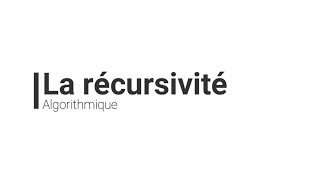 Algorithmique  La récursivité darija [upl. by Sheppard]