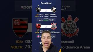 HORÁRIOS MUDADO DAS SEMIFINAIS DA COPA DO BRASIL shortvideo copadobrasil semifinal futebol [upl. by Iretak842]