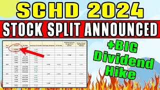 SCHD STOCK SPLIT ANNOUNCED Plus Massive Dividend Hike [upl. by Feliks]