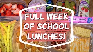 School Lunch Ideas for Kids 2018  What He Ate  Week 10 [upl. by Chet]