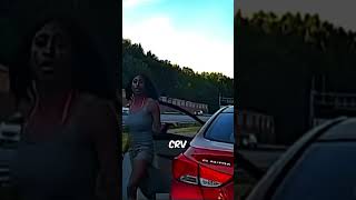 Crazy Karen Hit And Run Attempt Road Rage 😨 [upl. by Elianore]