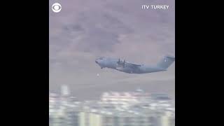 French A400M dropped infrared decoys at Kabul International Airport  Tanmay Palei [upl. by Nemajneb]