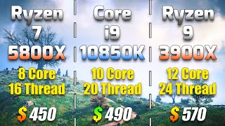 Ryzen 7 5800X vs Core i9 10850K vs Ryzen 9 3900X  PC Gameplay Tested [upl. by Danuloff]