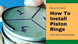 Piston Rings Installation Easily l How To Install Piston Rings [upl. by Cullan]