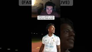 SPEED vs NOAH LYLES 100000 race ishowspeed mrbeast olympics race streamer [upl. by Kinghorn979]