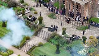 Hillsborough Castle Northern Ireland Gun Salute  6 May 24 [upl. by Silvia707]