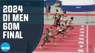 Mens 60m final  2024 NCAA indoor track and field championships [upl. by Elirpa]