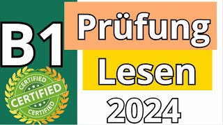 GAST  B1 Prüfung  Lesen Übungssatz  GAST DTZ 2024 TEST [upl. by Iaw863]