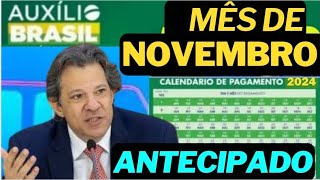 SAIU CALENDÁRIO DE PAGAMENTOS DO AUXÍLIO BRASIL DE NOVEMBRO BOLSA FAMÍLIA TEM NOVOS ADICIONAIS [upl. by Thenna]