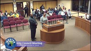 Inkster City Council Meeting 110424 [upl. by Ahsratan531]