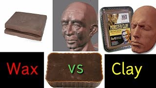 Microcrystalline Wax vs Clay for Monster Making Sculpture Casting  Differences Explained [upl. by Ahilam567]