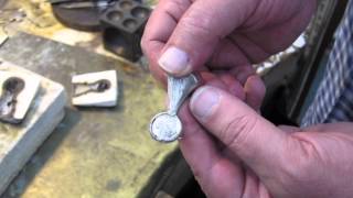 Ancient jewellery making technique using cuttlebone moulds [upl. by Ladnek]