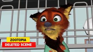 Zootopia  Deleted Scene  Nicks Tame Collar  Animation Breakdowns  3D Animation Internships [upl. by Duleba]