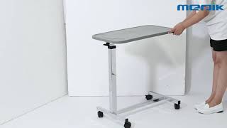 YAT04 Adjustable Overbed Table with Wheels [upl. by Scully]