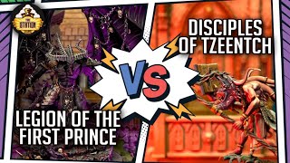 Disciples of Tzeentch VS Legion of the First Prince I Battlereport 2000 pts I Age of Sigmar [upl. by Atiroc42]