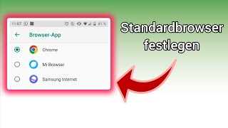 Android Smartphone So kannst du den Standardbrowser ändern amp festlegen [upl. by Alegnad]