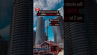 MARK THE DATE AND TIME daylightsavingtime fallback canadalife cntower [upl. by Selwin]