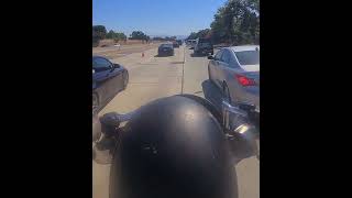 lane splitting in Northern California on 2013 Harley Davidson Streetglide [upl. by Soirtimid]