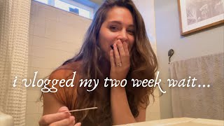 I VLOGGED MY TWOWEEK WAIT  early pregnancy symptoms with baby 2 [upl. by Ynelram]