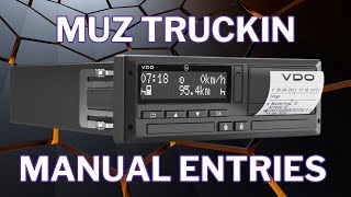 Vlog 9  Digital Tachograph Manual Entry [upl. by Kenon]