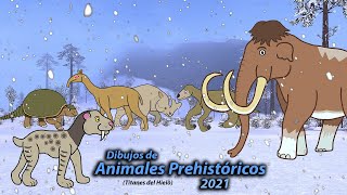 Sonidos de Dibujos de Animales Prehistóricos 2021 por RexyMontero Titanes del Hielo [upl. by Cloutman]