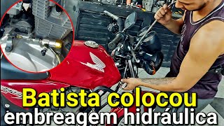 O Batista vai colocar embreagem hidráulica na titan150 dele ele me comprou [upl. by Fredek259]