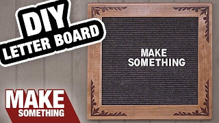 How to Make a Letter Board  Easy Woodworking Project [upl. by Charley]