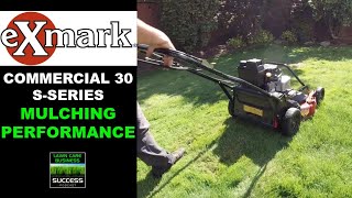 Exmark Commercial 30 SSeries Mulching Test 2020 model [upl. by Abdul]